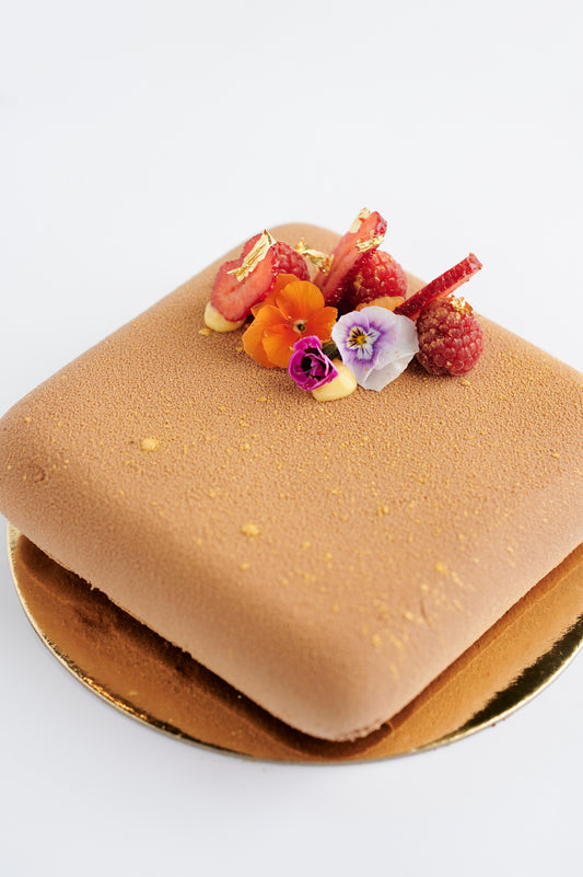 Dark chocolate & mandarin cake