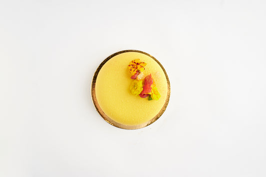 Mango & passionfruit cake