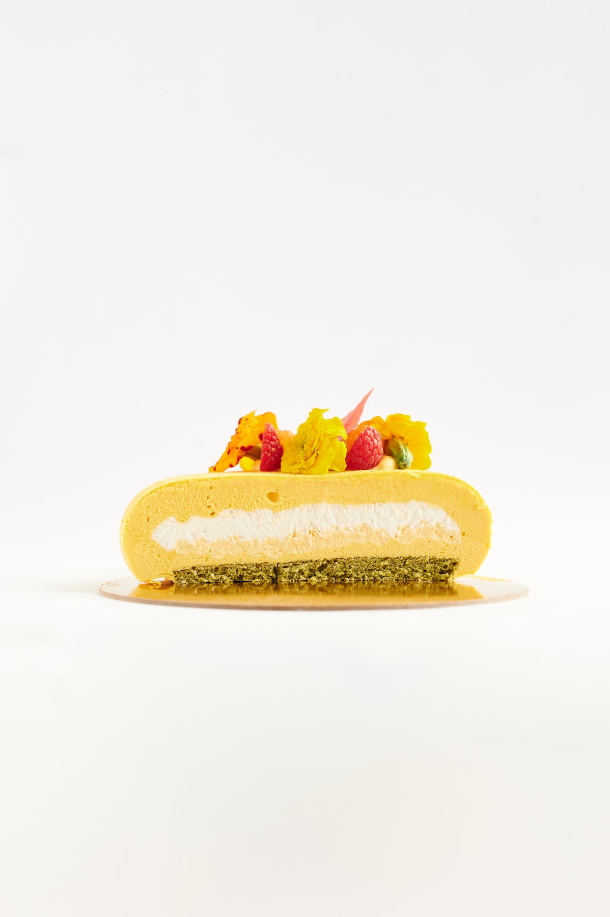 Mango & passionfruit cake